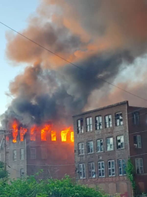 Three-Alarm Fire Rips Through Former Factory