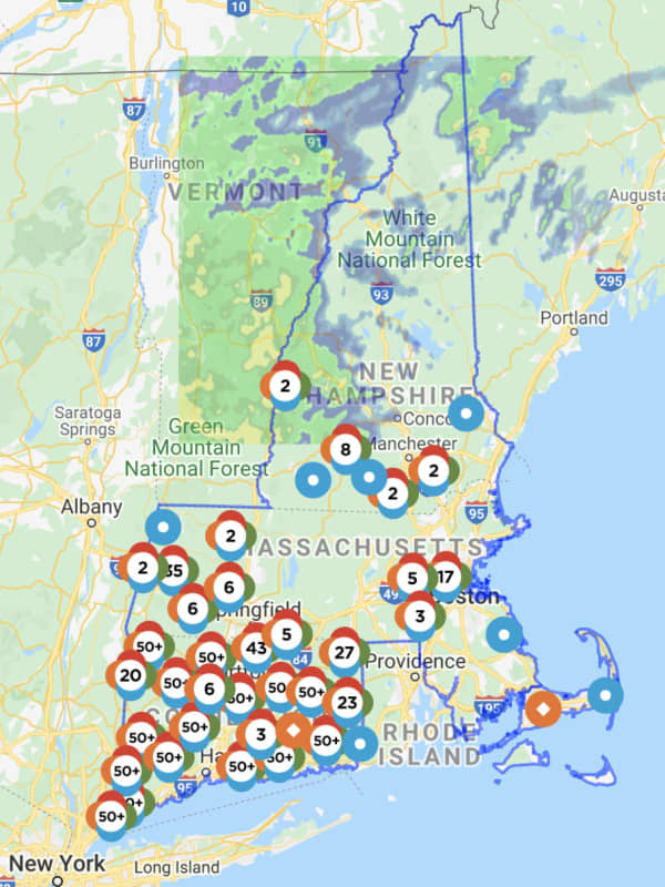 Tropical Storm Isaias Update: These CT Towns Most Affected By Power Outages