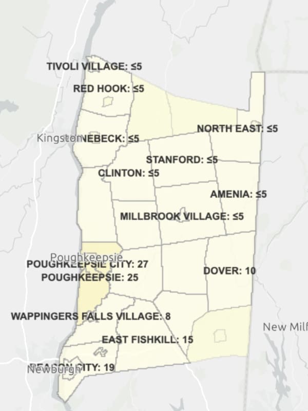 COVID-19: Here's Latest Breakdown Of Dutchess County Cases By Municipality