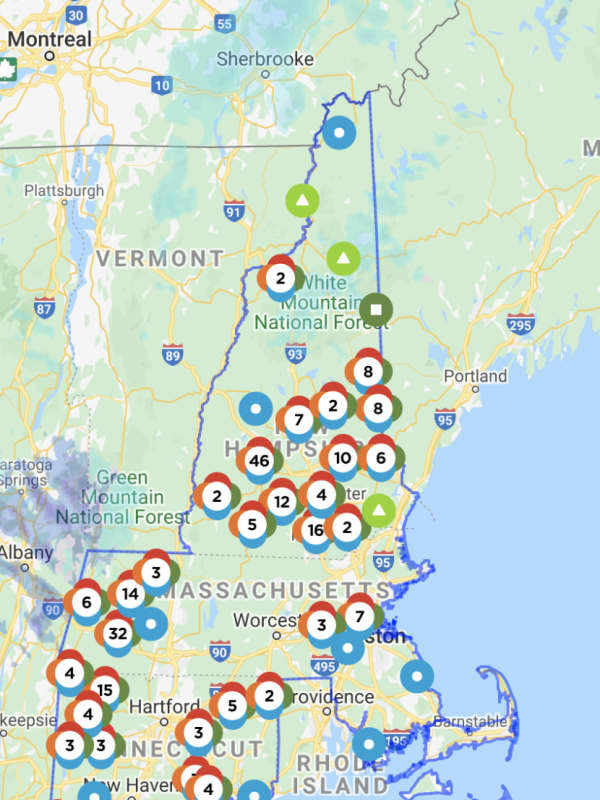 Gusty Winds Down Tree Limbs, Cause Scattered Power Outages In Massachusetts