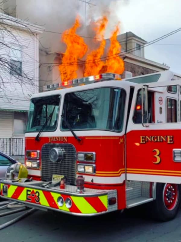 South Jersey Firefighters Rescue Trapped Resident In 3-Alarm Trenton House Fire