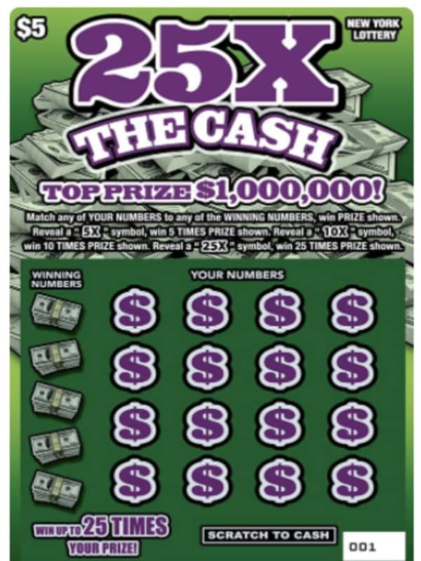NY Duo Splits $1M NY Lottery Scratch-Off Prize