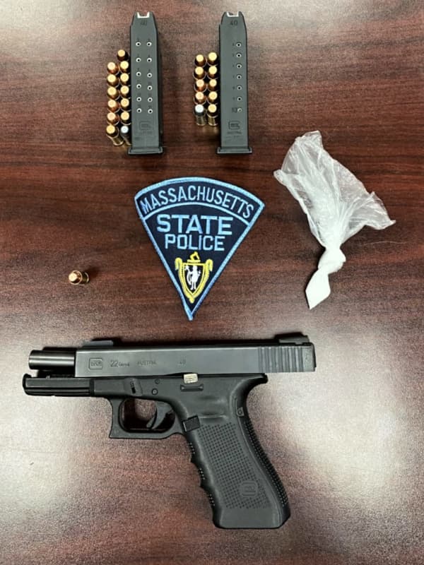 Suspect In Stolen Car Nabbed With Gun, Drugs In Hampden County