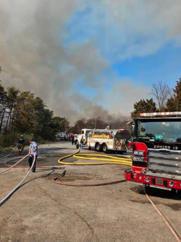 Helicopter To Drop Water Over 8-Alarm Brush Fire Tearing Through Owings Mills
