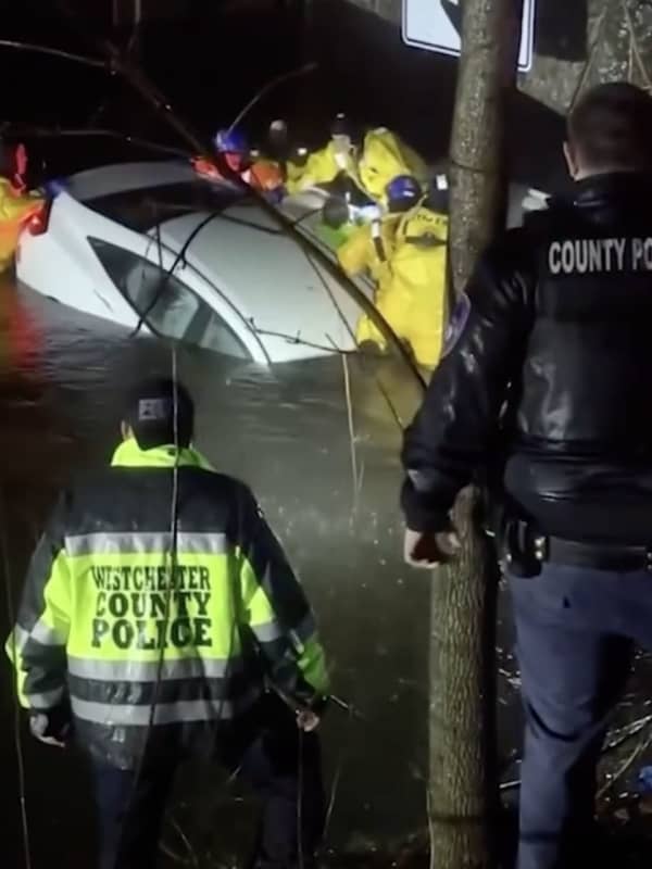Video: Woman Rescued From Submerged Vehicle On Flooded Bronx River Parkway In Yonkers
