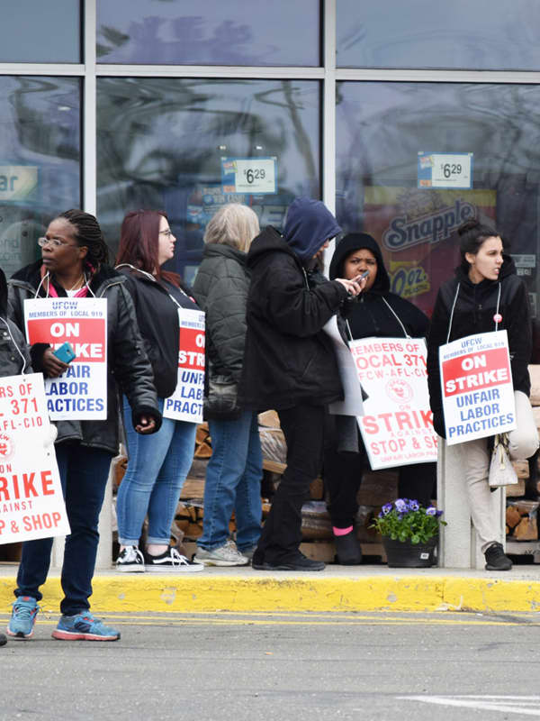 Customer Spars With Striking Workers After Crossing Picket Line At Wilton Stop & Shop