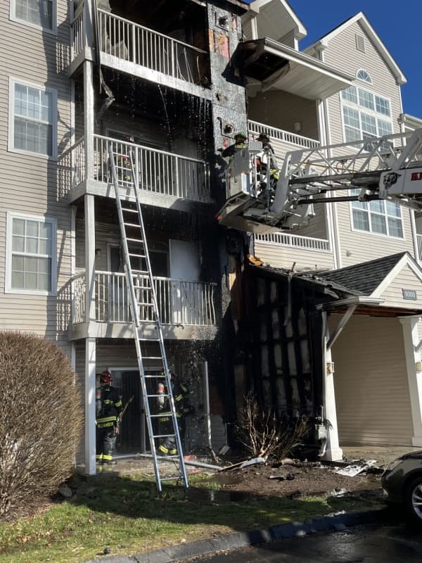 Car Strikes Trumbull Apartment Gas Line Setting Off Fire That Damages Multiple Units