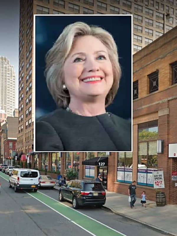Clinton Van Clips Concrete Beam In Jersey City Garage En Route To Menendez Fundraiser