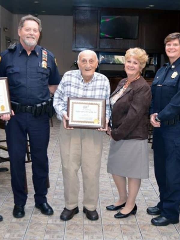 AAA Honors 97-Year-Old Crossing Guard In Greenwich