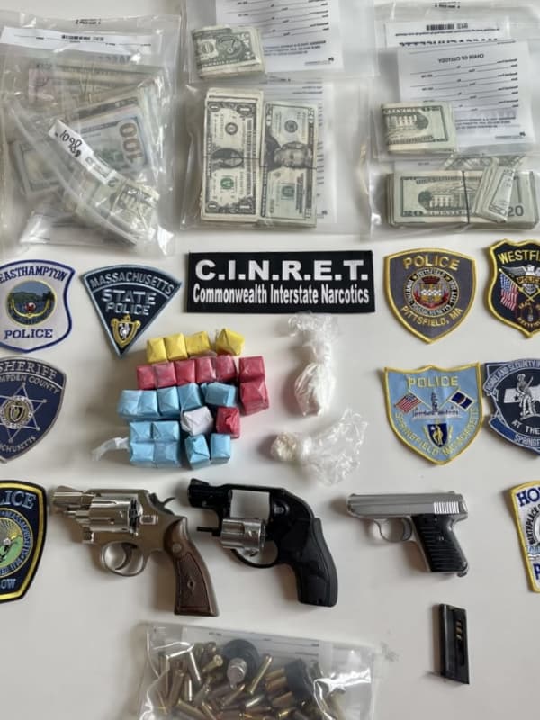 Duo Charged After Heroin, Cocaine, Weapons, Cash Seized In Pittsfield Bust