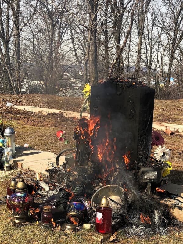 Mother's Memorial Candles Fuel Fire At Daughter's Saddle Brook Gravesite