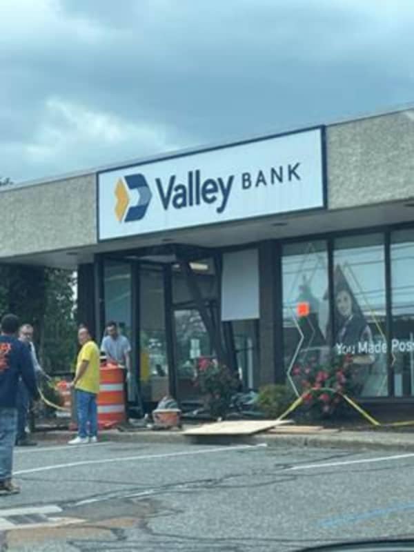 Car Crashes Into Bank In Nutley
