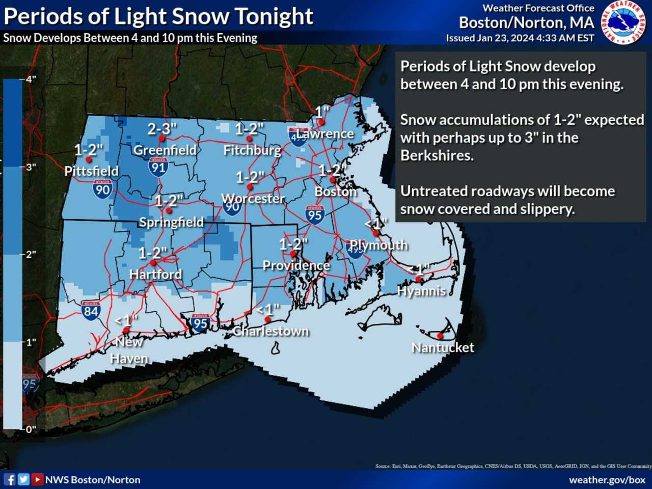 New CT Forecast Map Here Are Snowfall Predictions For Latest Winter Storm Danbury Daily Voice