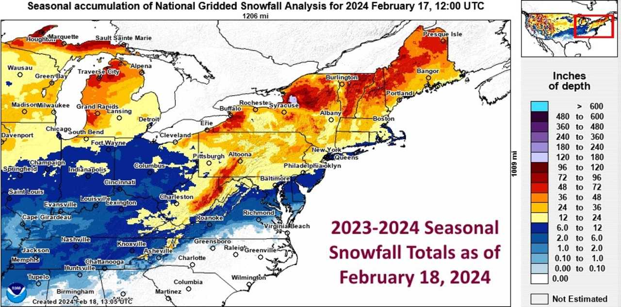Snowfall Map Here's How Accumulation Amounts In These MA Spots Compare