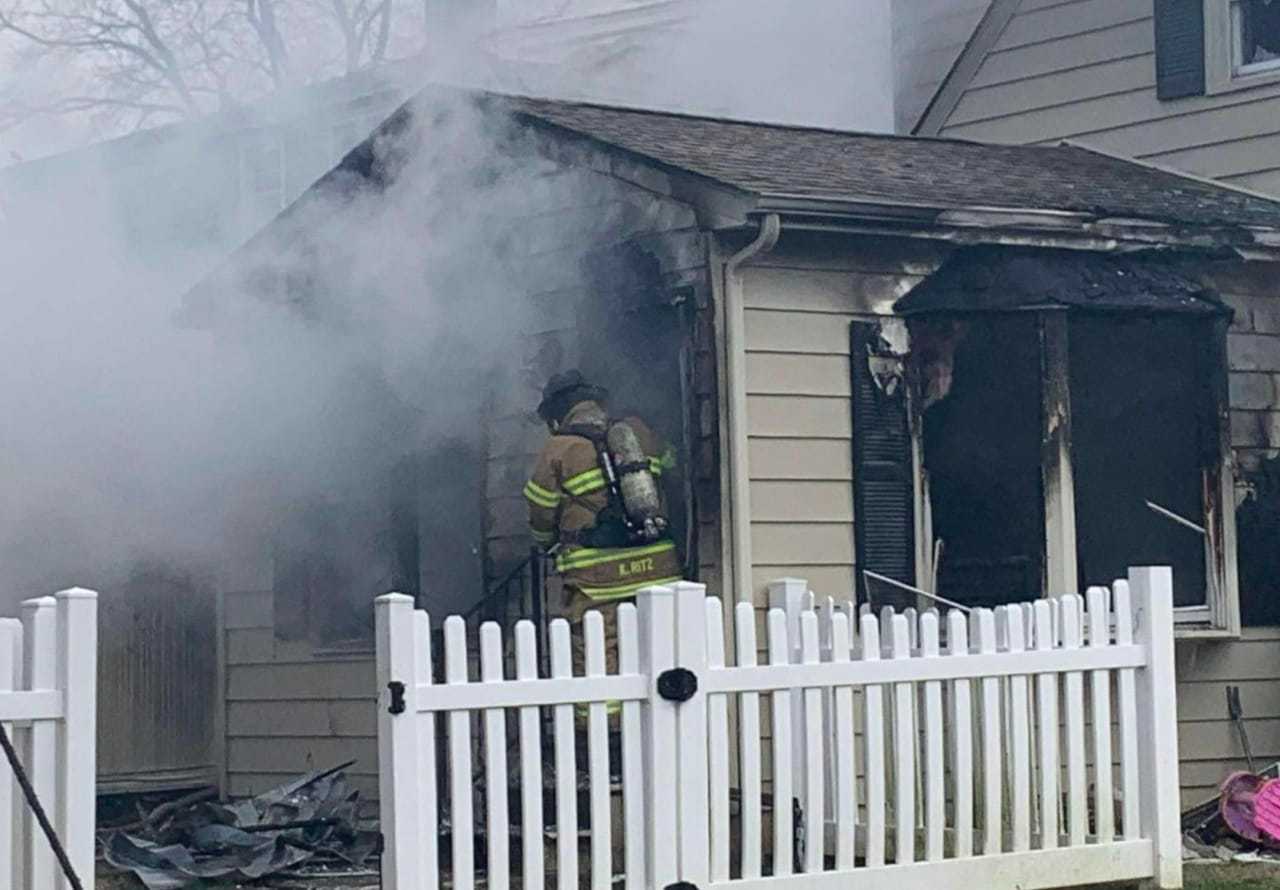 South Jersey Firefighters Battle House Blaze Atlantic Daily Voice