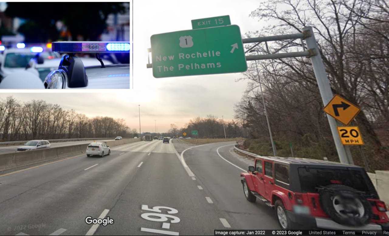 Crash Briefly Blocks Lanes On I95 In Westchester Eastchester Daily Voice