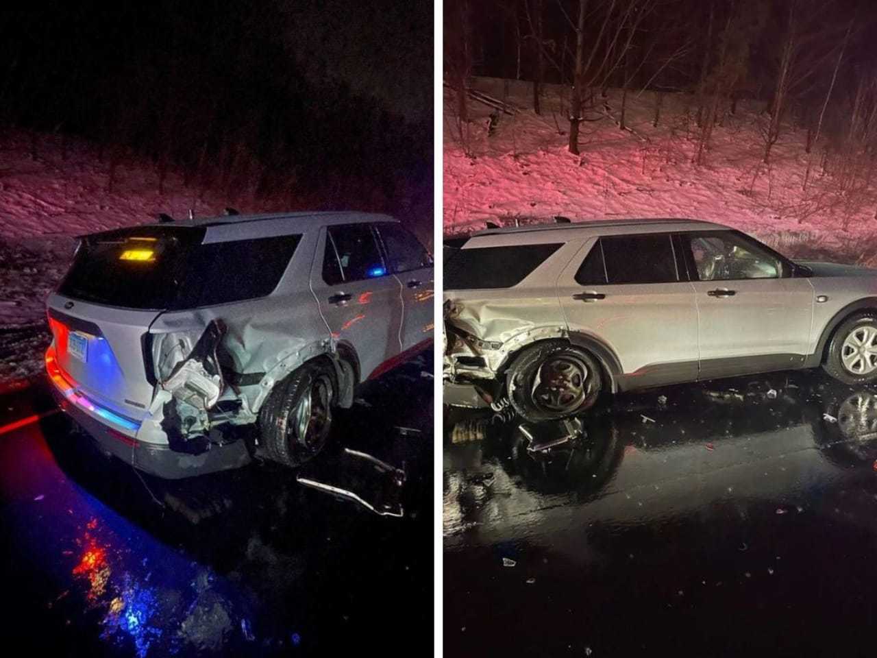 Car Driven By Brewster Man Crashes Into Parked Cruiser On Highway
