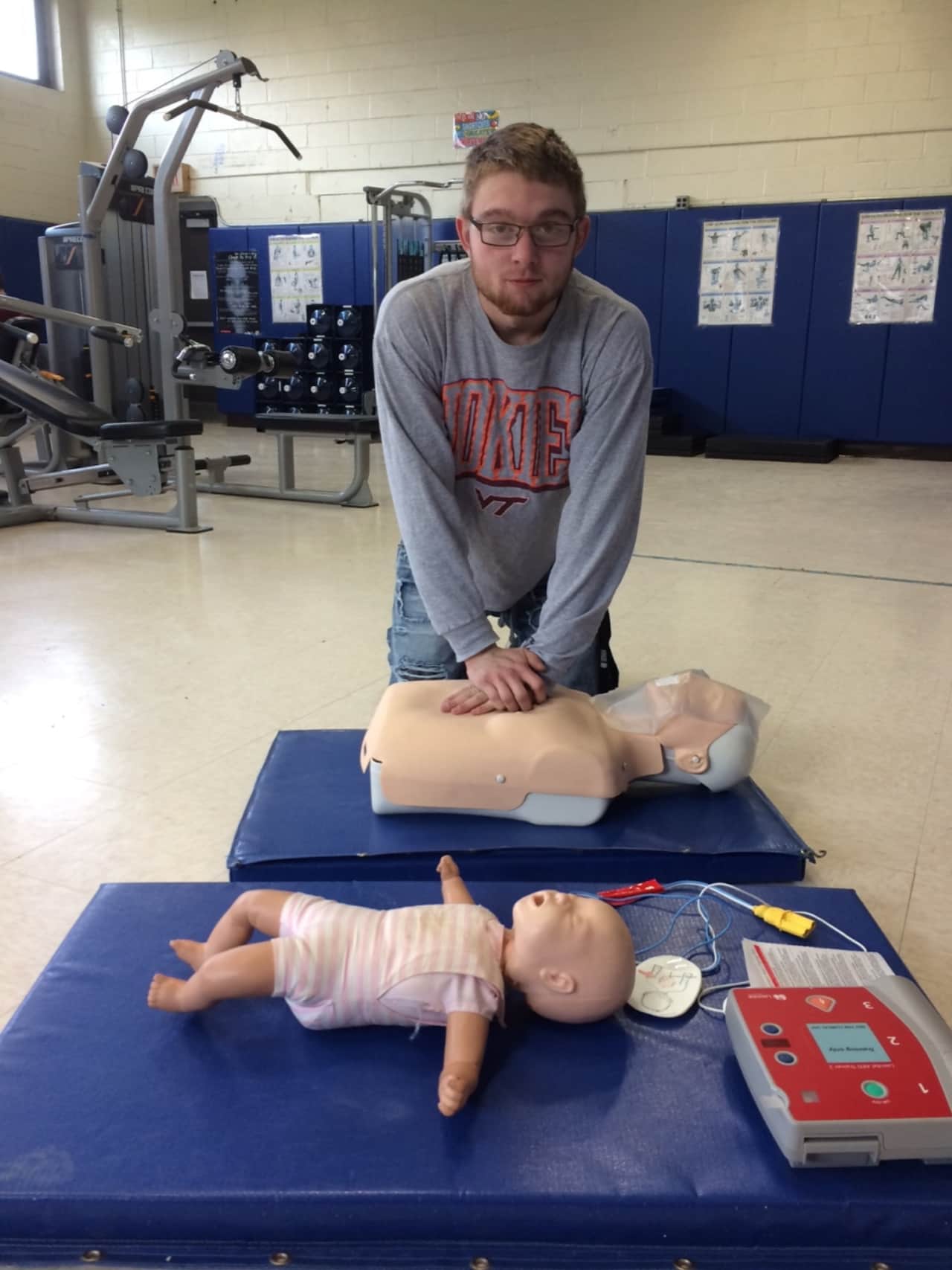Several students in Scarsdale have completed training in CPR and AED by the American Heart Association.