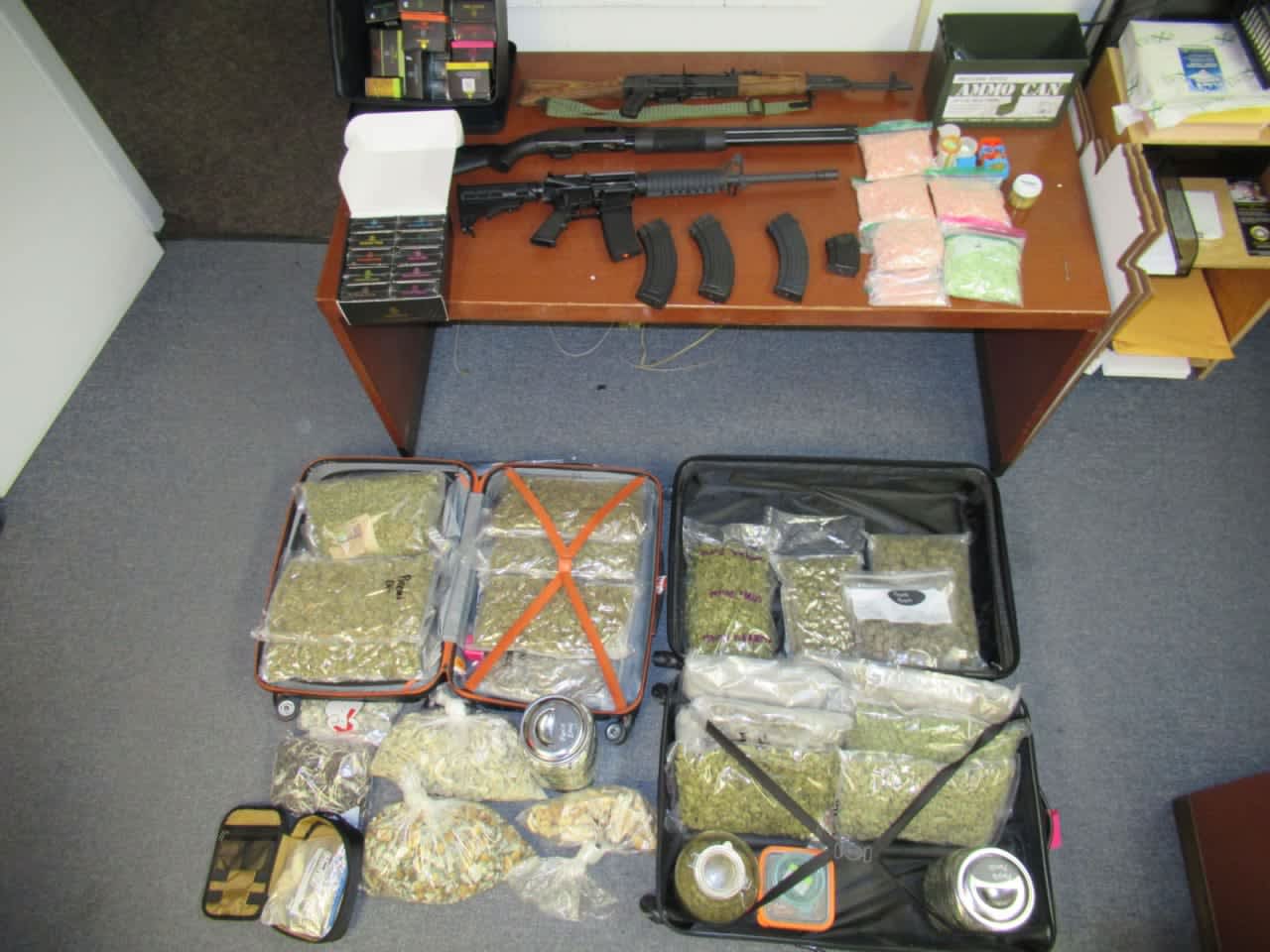New York State Police busted a Somers man with multiple guns and a host of illegal drugs.