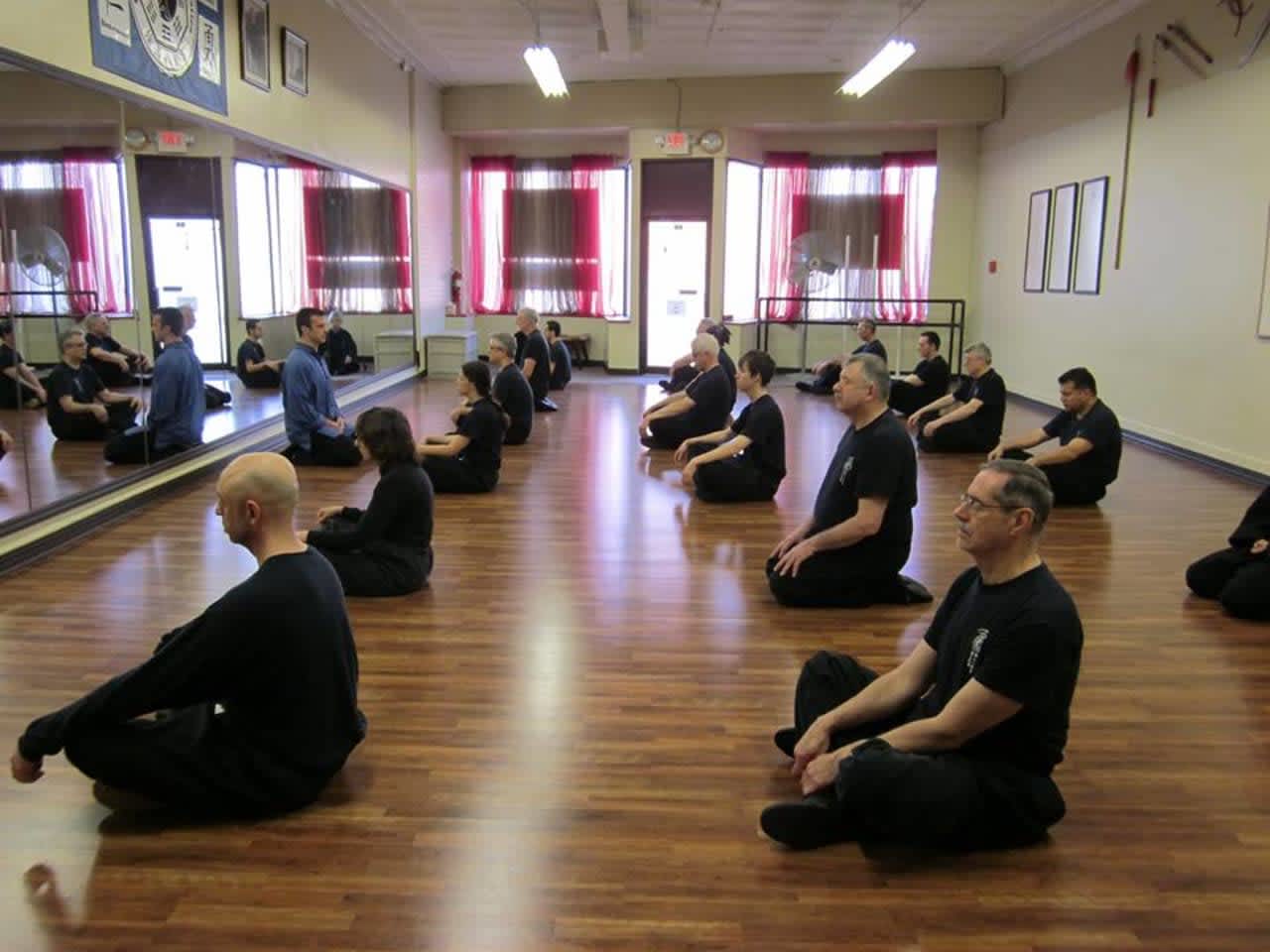 The Blue Dragon School of Martial Arts is holding a meditation session to relieve holiday stress.
