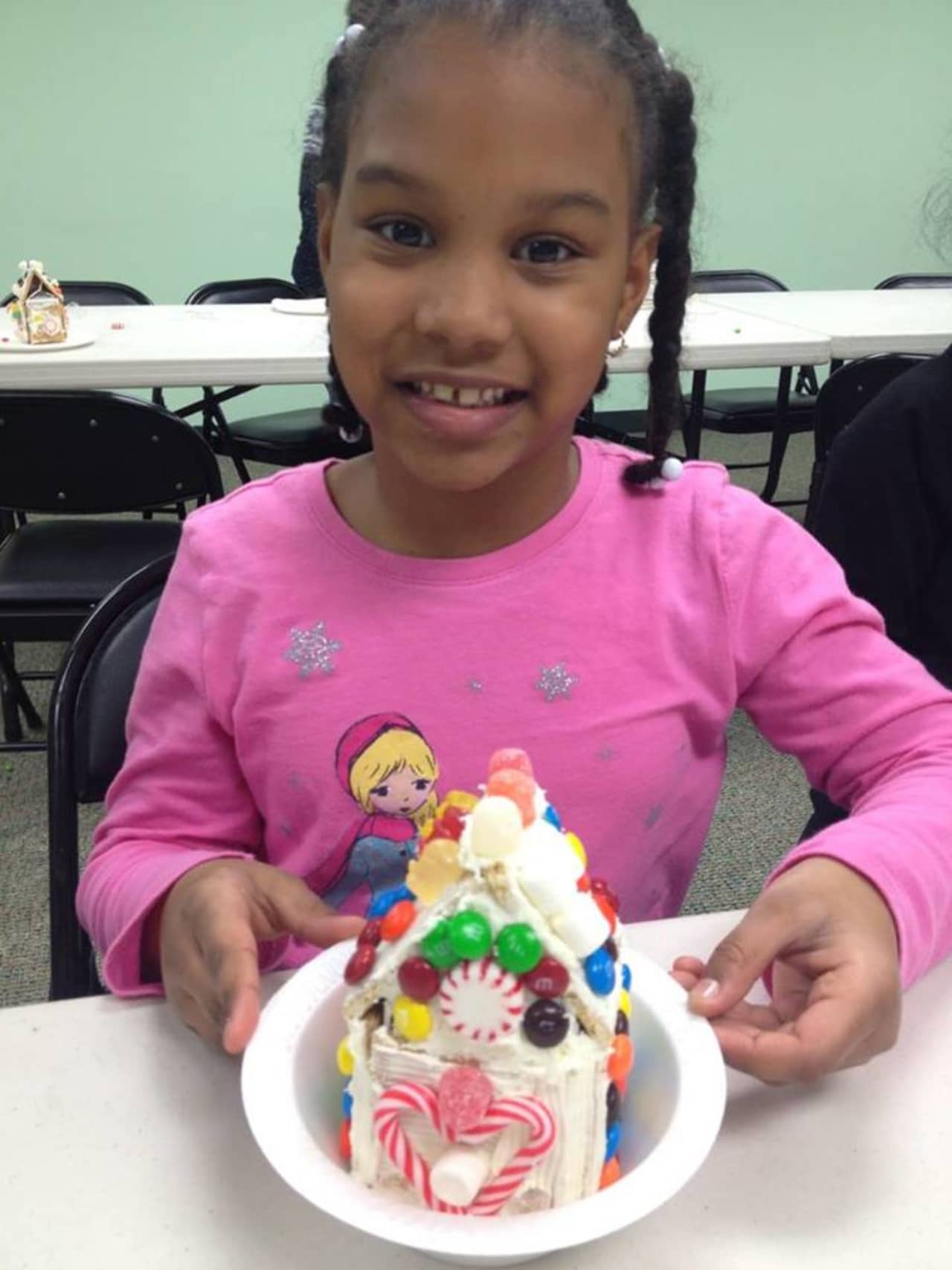 Kids made gingerbread houses at the East Rutherford Library.