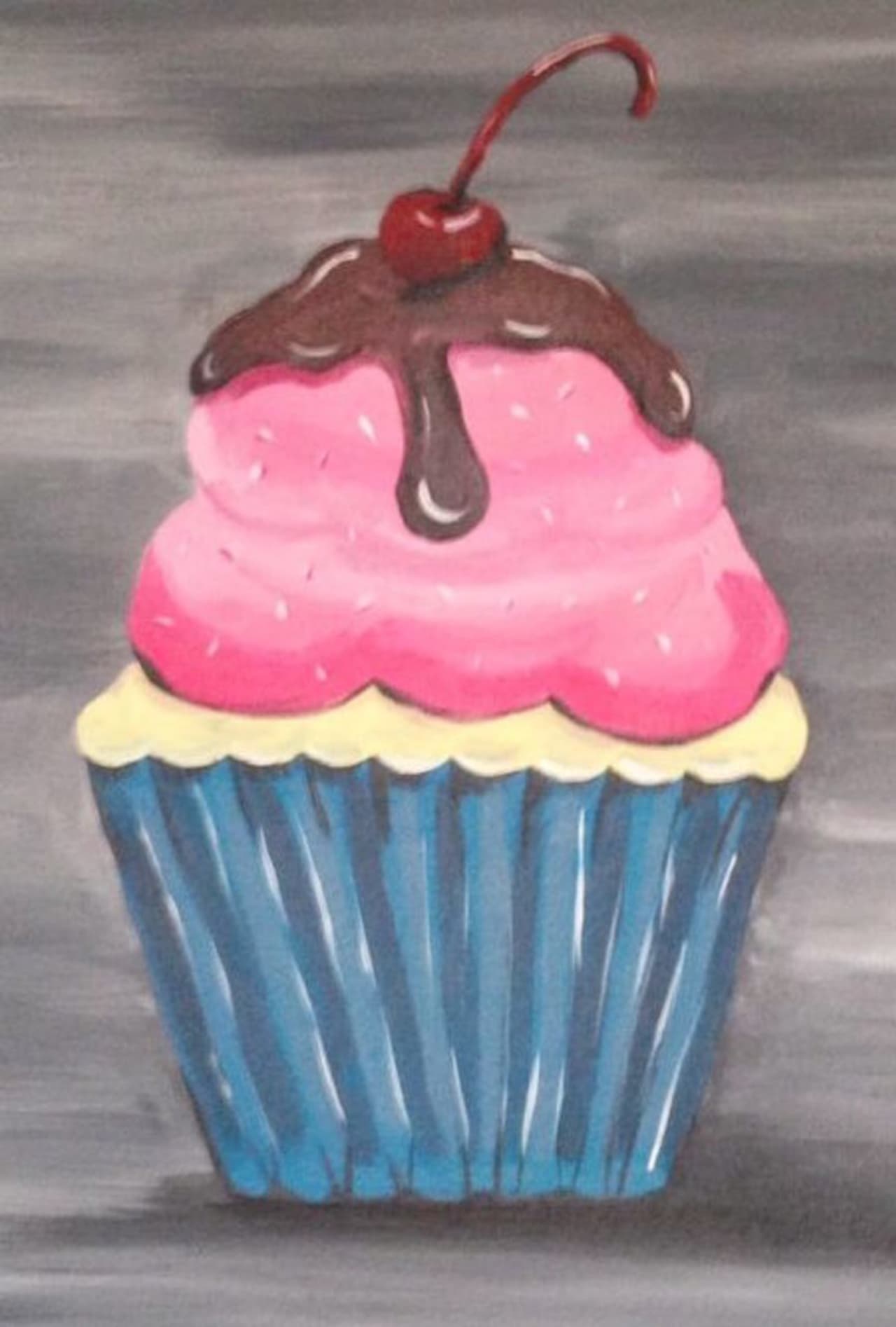 Participants can sip wine and enjoy chocolate while painting a cupcake at the Artists' Collective of Hyde Park on Thursday.