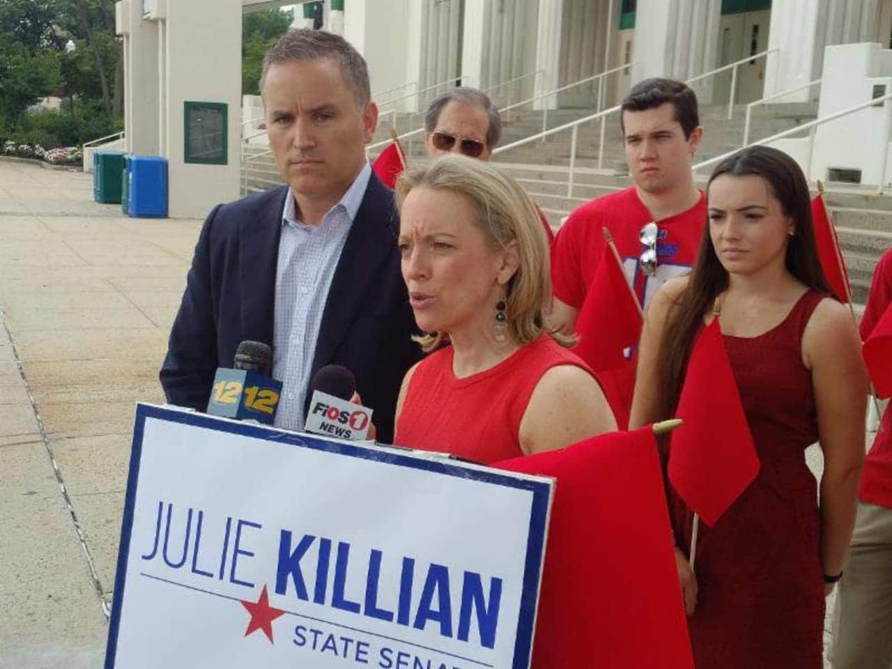 Julie Killian wants to re-appropriate state funding to combat youth drug use in Westchester County.