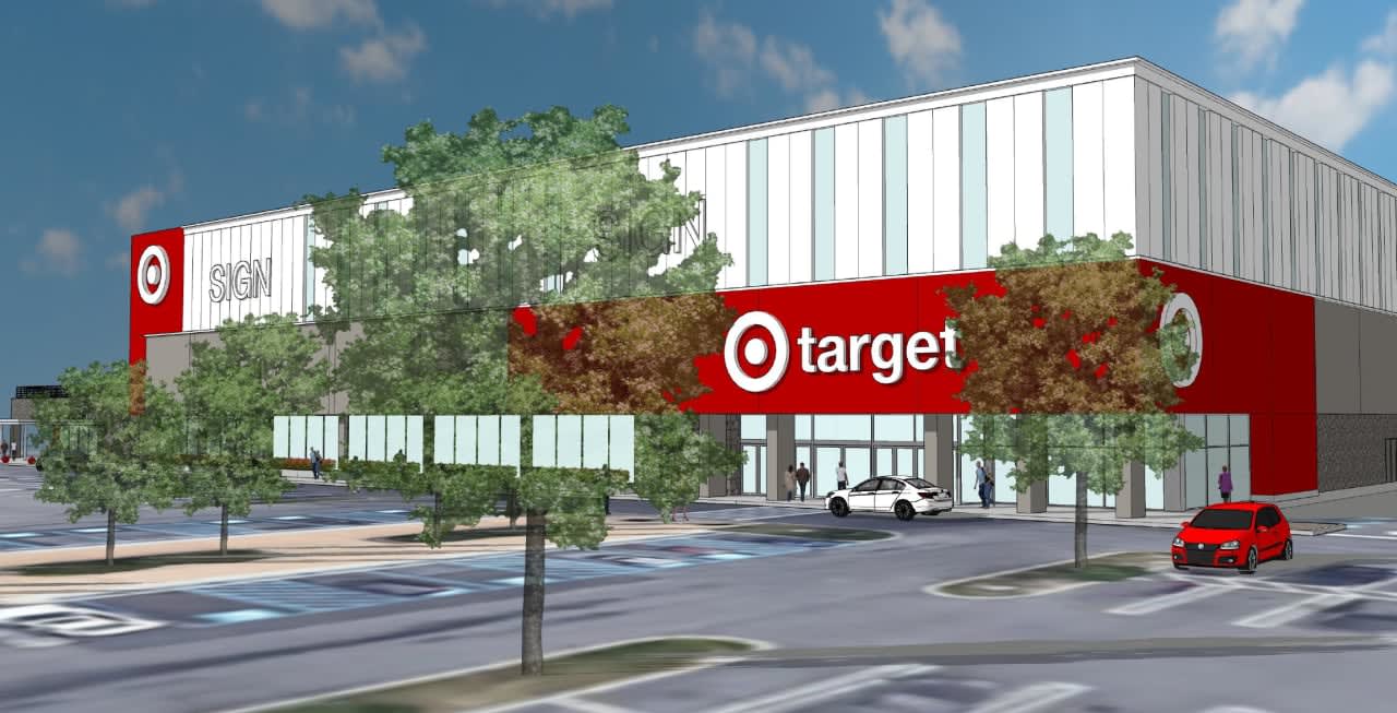 A rendering of the future Target location in Yonkers.