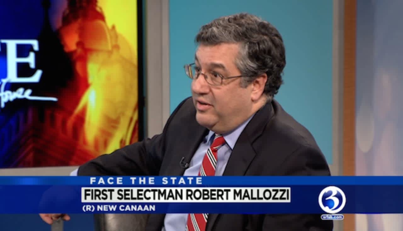 New Canaan First Selectman Rob Mallozzi III appears Sunday on 'Face the State' on WFSB.