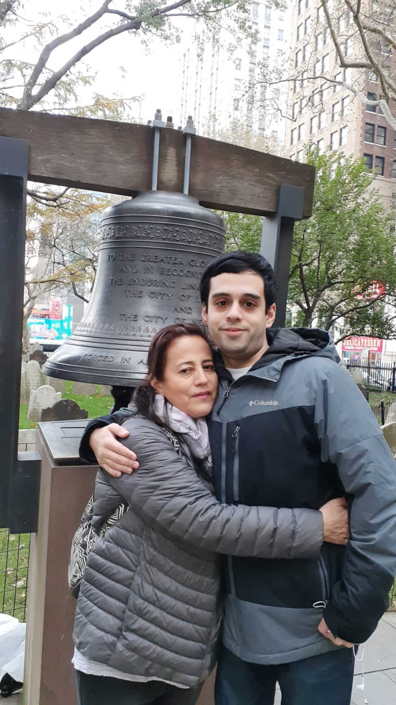 Nora Hernandez with her son Michael