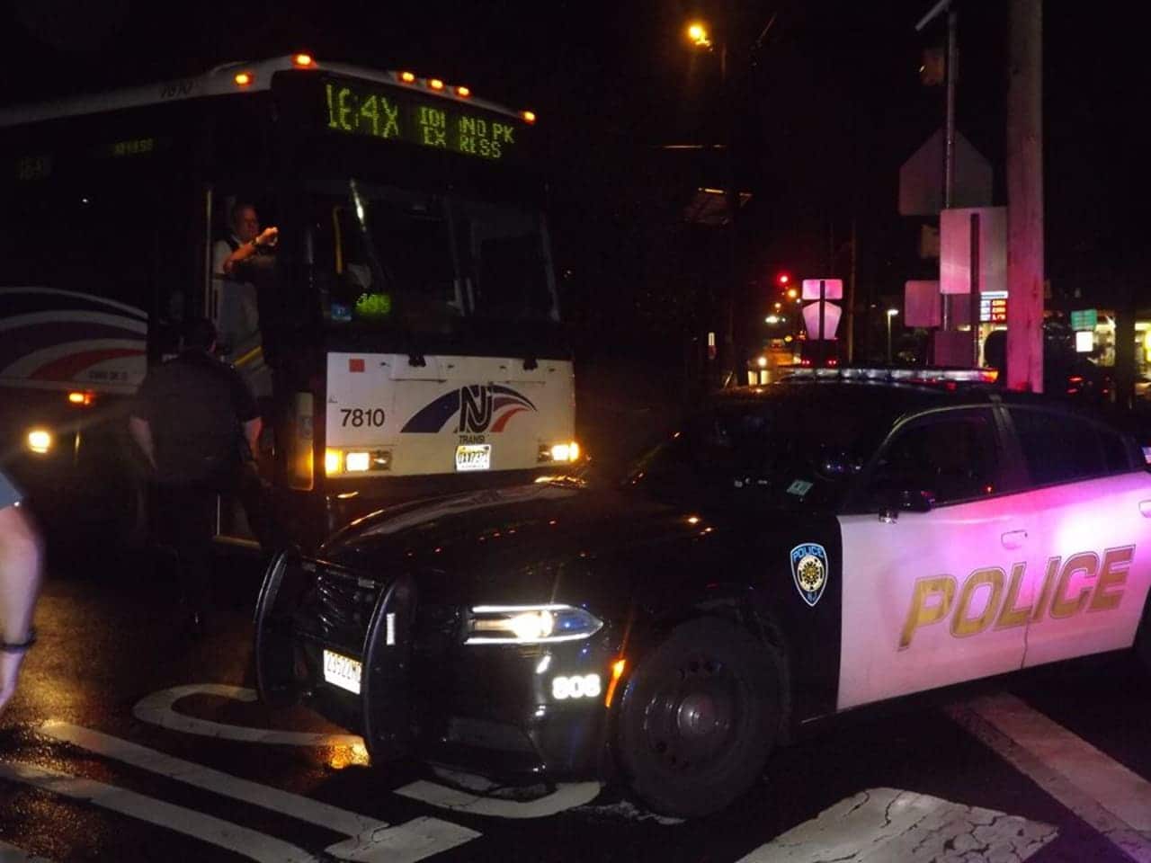A pedestrian was struck by an NJ Transit bus Monday in Glen Rock.