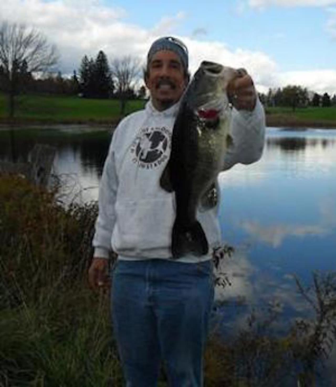 Bill Peraino of Elmwood Park with his catch.
