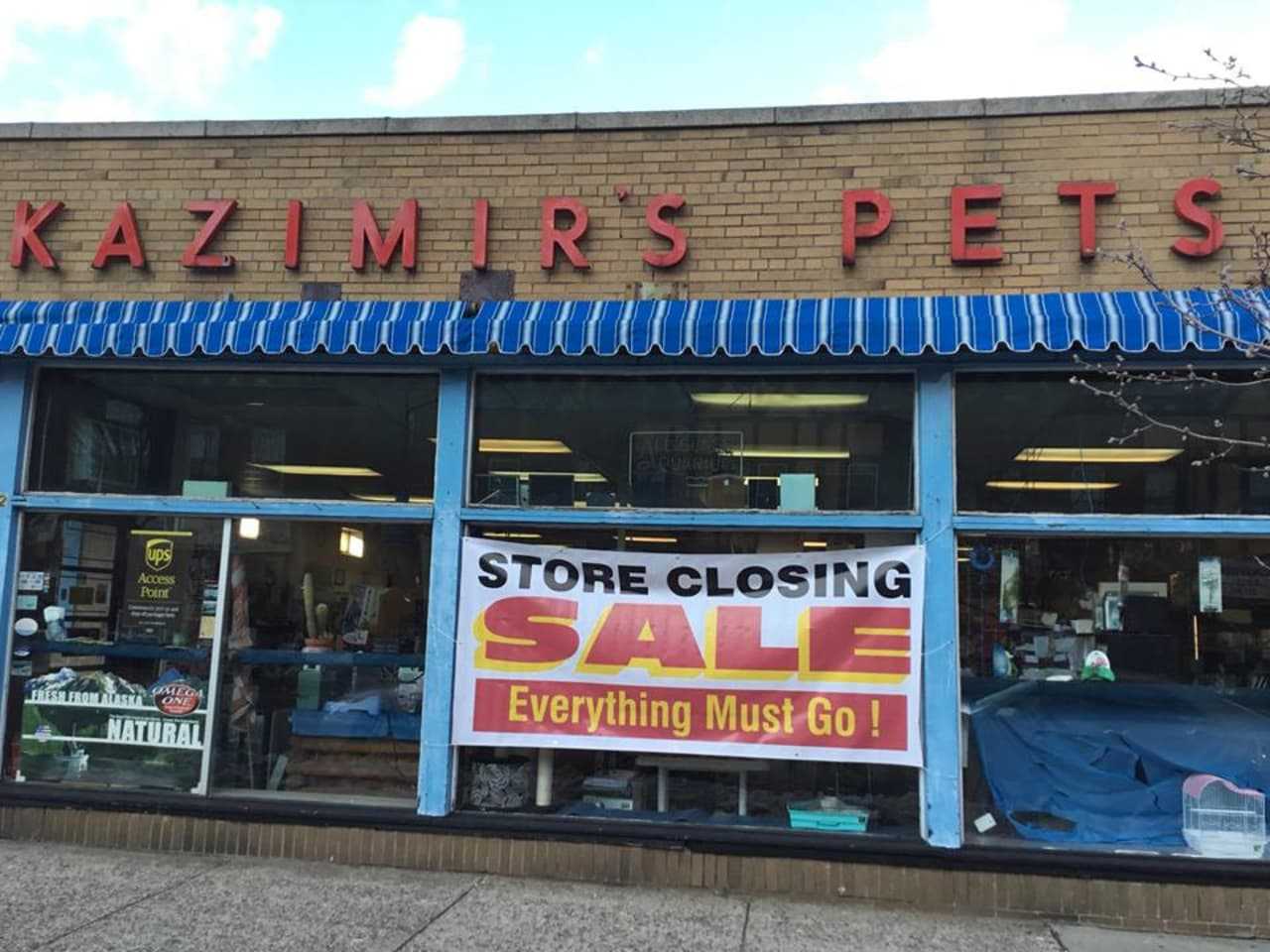 Kazimir's Pets is closing next month.