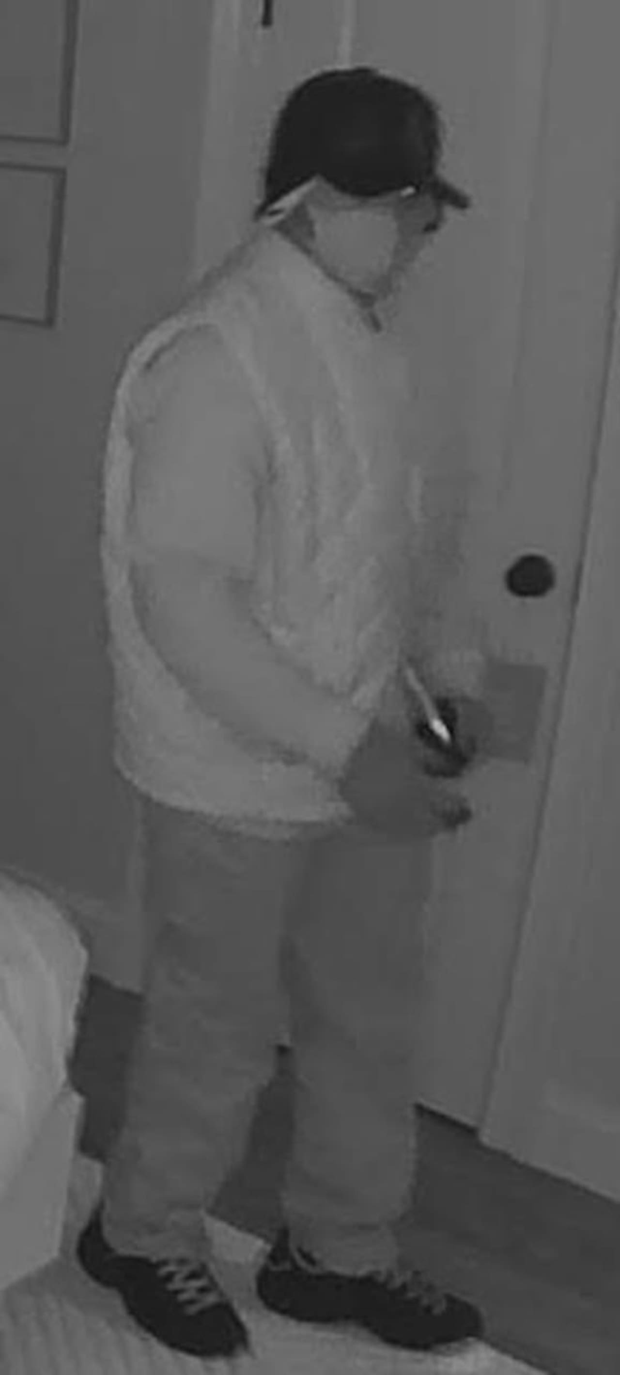 Know him? Police are asking the public for help identifying a man wanted for an alleged burglary.