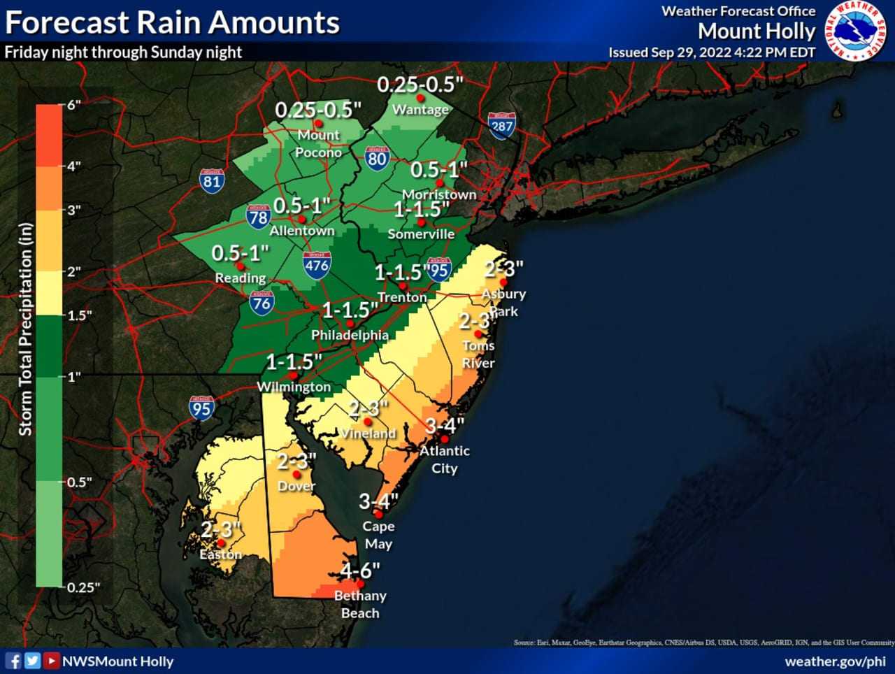 new jersey weather this weekend