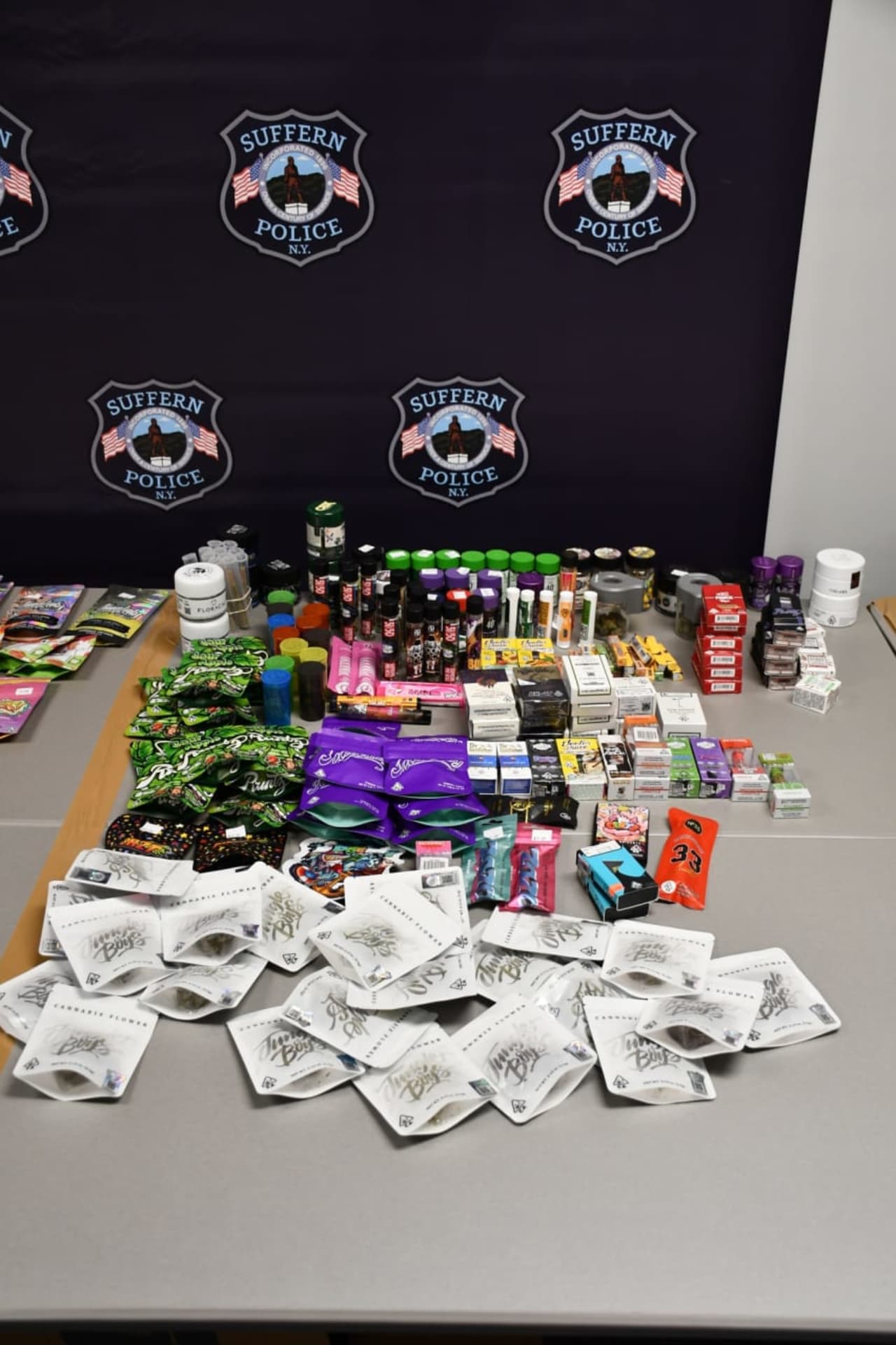 "Many of these products are packaged similarly to normal candy, which can be misleading to parents and children alike," Suffern Police said.