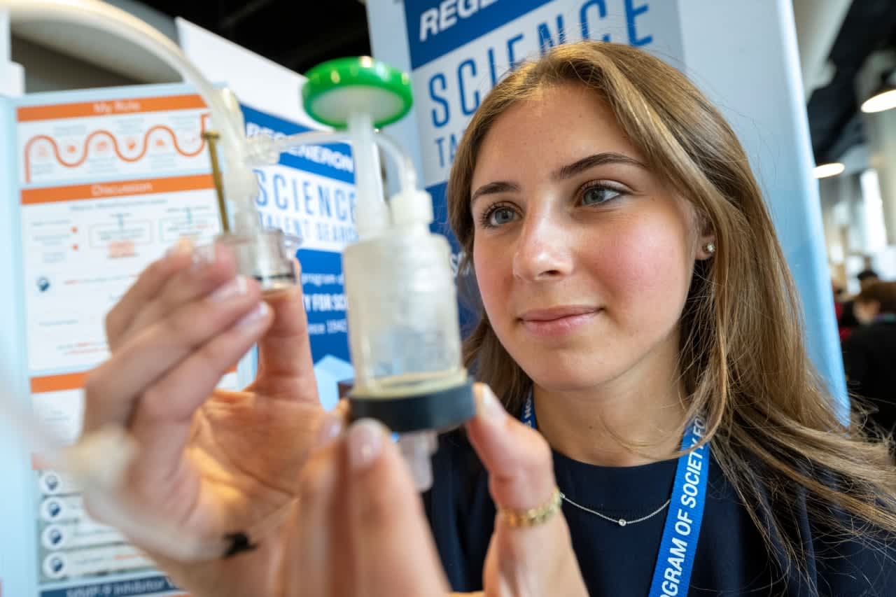 Samantha Milewicz, a senior at Byram Hills High School, placed eighth in the final round of the prestigious Regeneron Science Talent Search and won $60,000 as a result.
