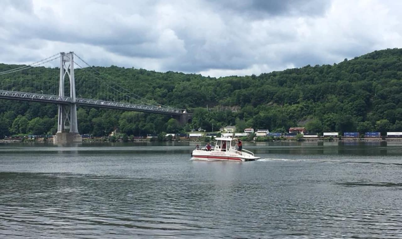 Marine 1 with the City of Poughkeepsie Fire Department is searching for one person missing in the Hudson River.