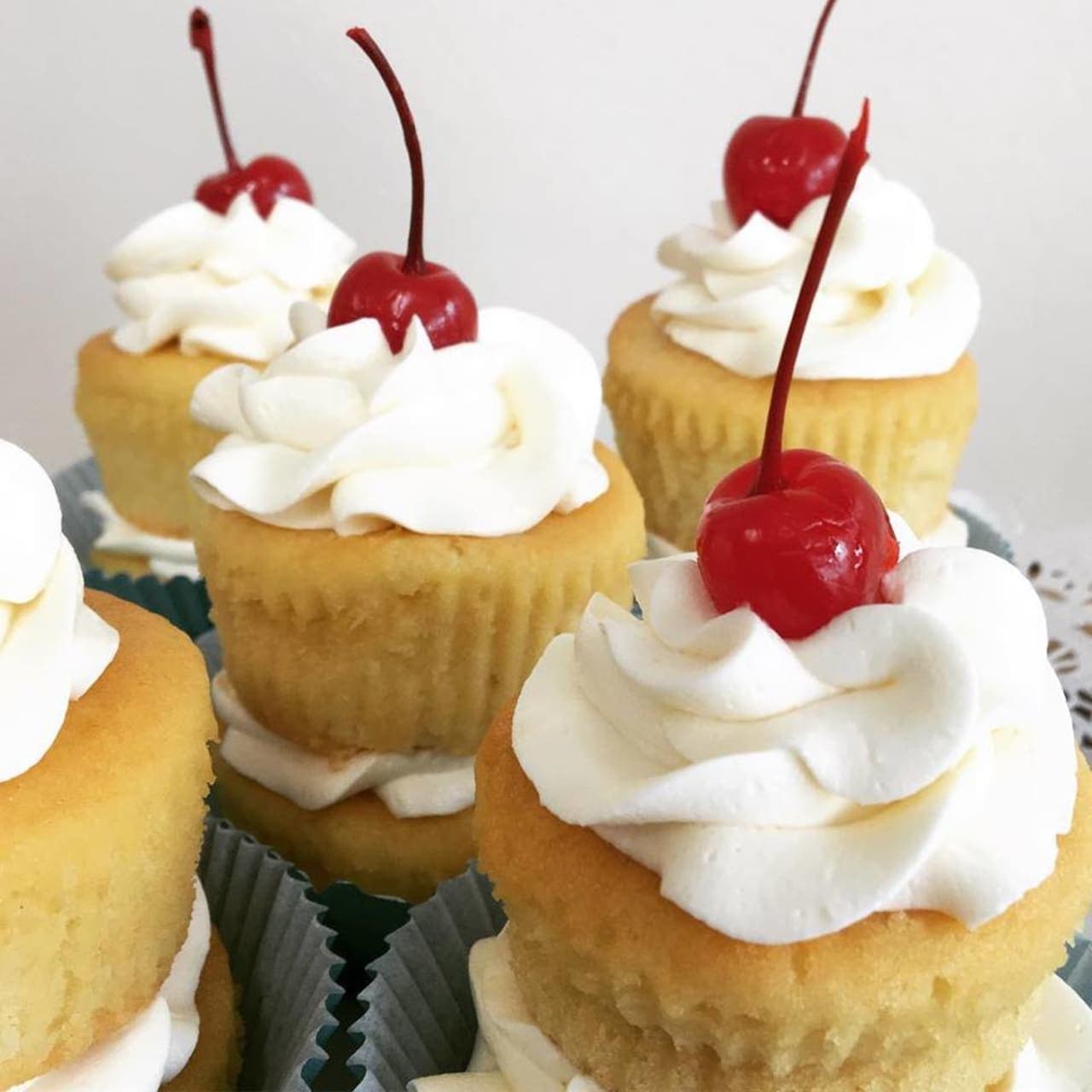 Vanilla Cream cupcakes from Baked Meringue.