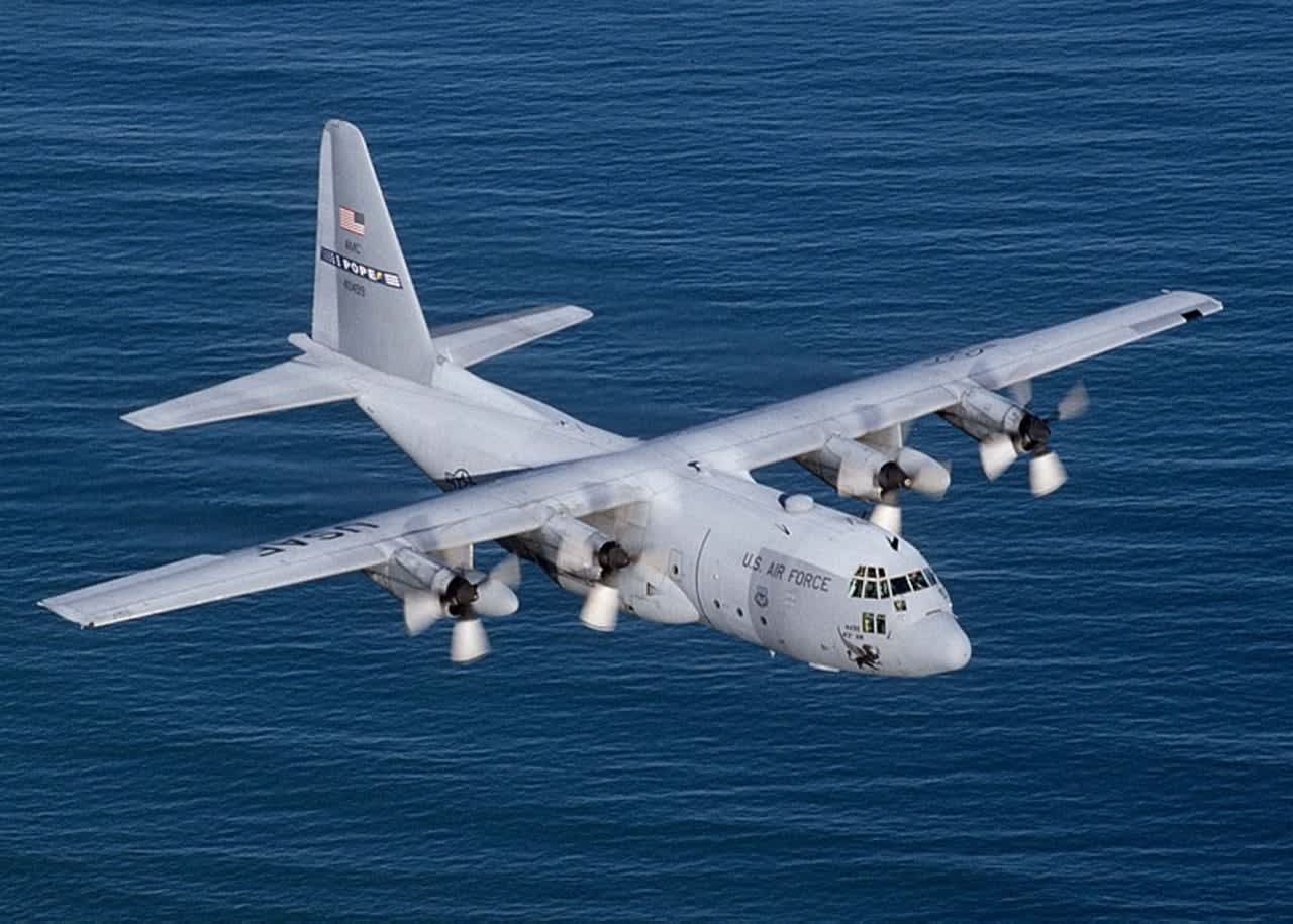 A stock image of a US Air Force C-130.