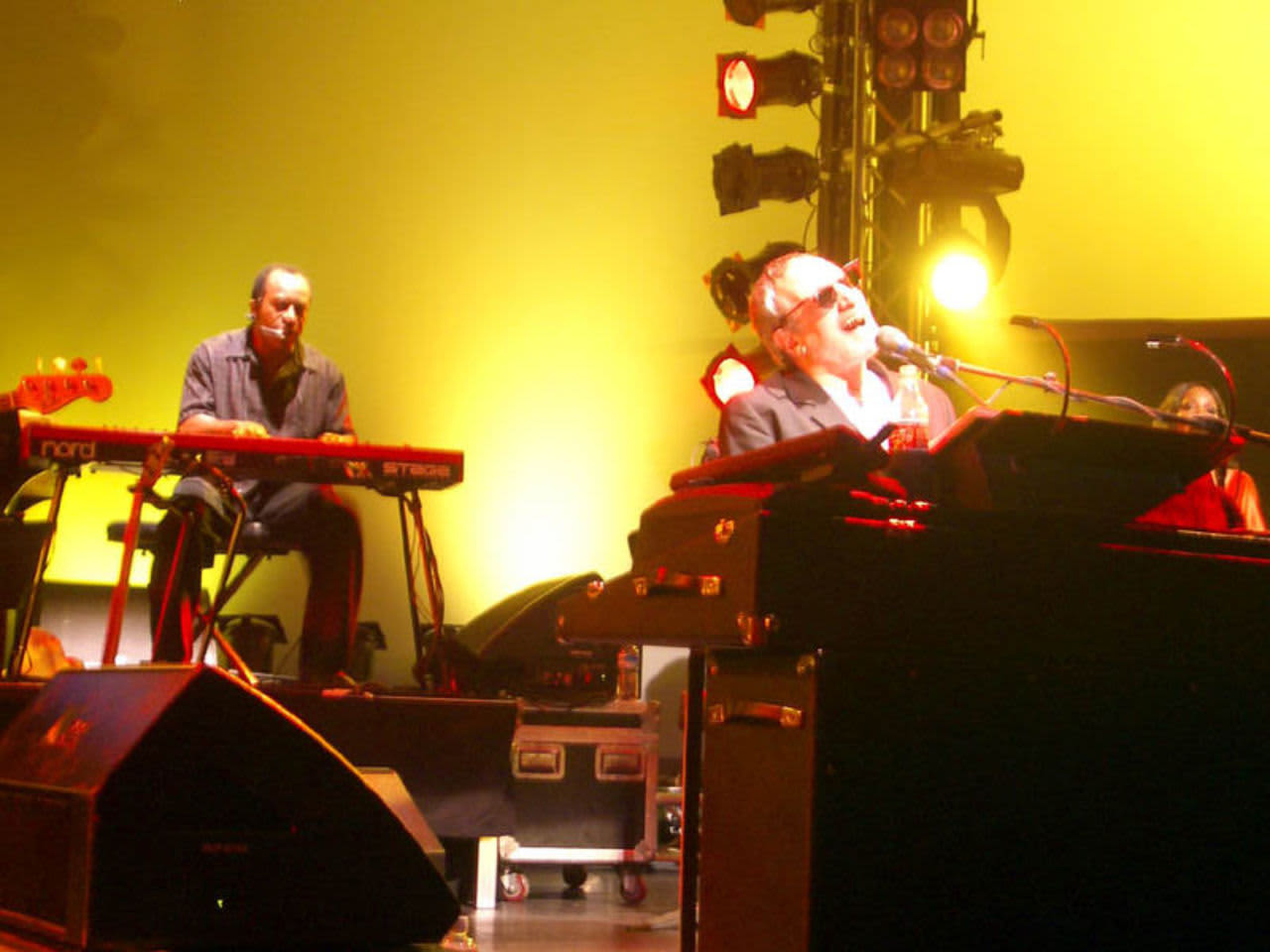 Donald Fagen, right, in concert with Steely Dan in Luzern, Switzerland, 2007.