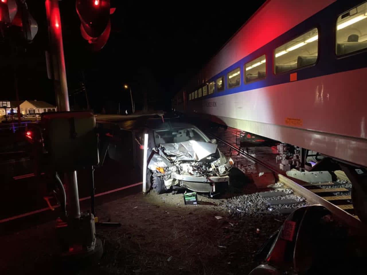 A man was saved from being hit by a train by a local restaurant owner.