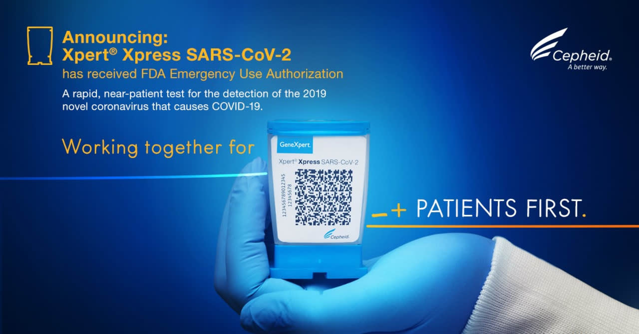 The FDA approved a rapid response coronavirus test manufactured by Cepheid.