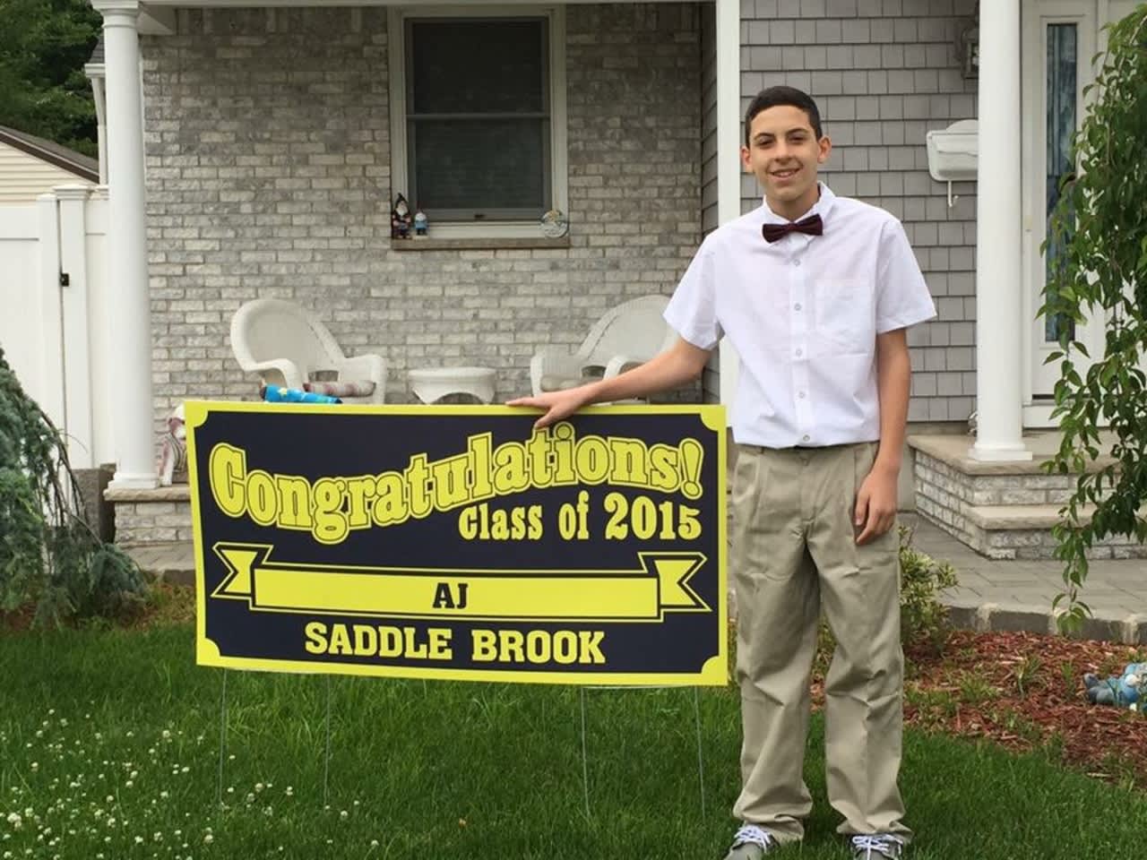 Saddle Brook graduation lawn signs