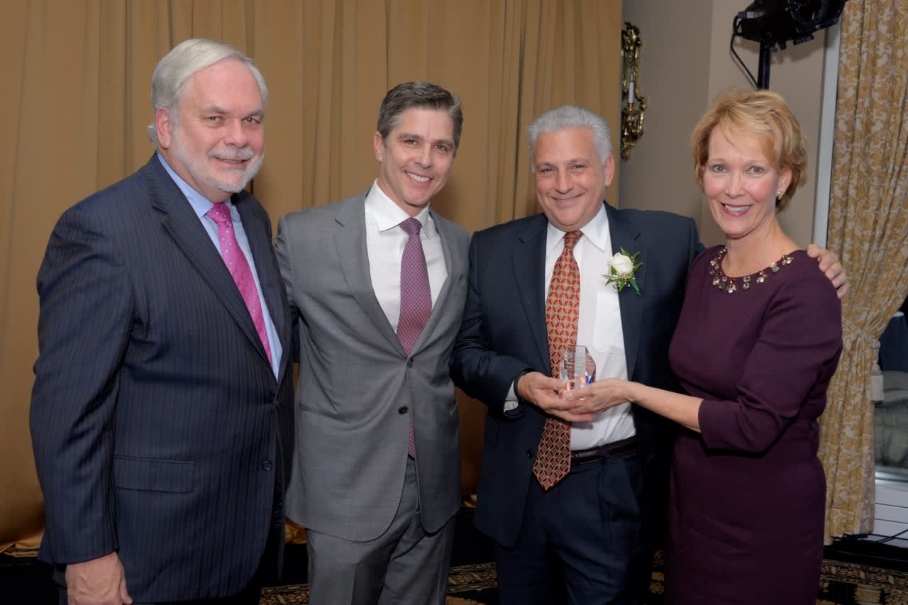 Dr. William Smith, Russell Carpentieri, Anthony Domino Jr. and Mary Zagajeski at the 2015 Hope Gala fundraiser.