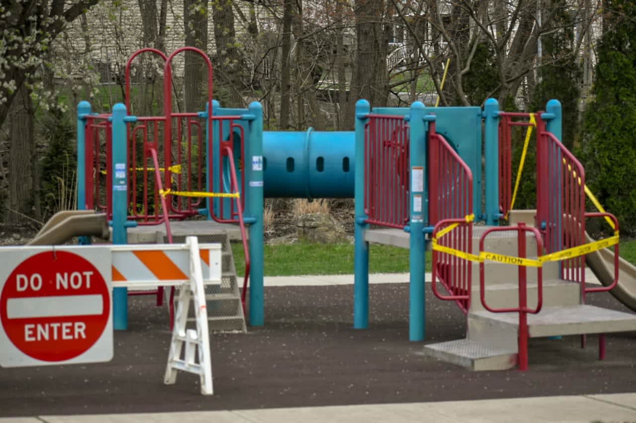 Playgrounds in New Jersey have been closed since mid-March, as one of the many statewide efforts to stop the spread of coronavirus.