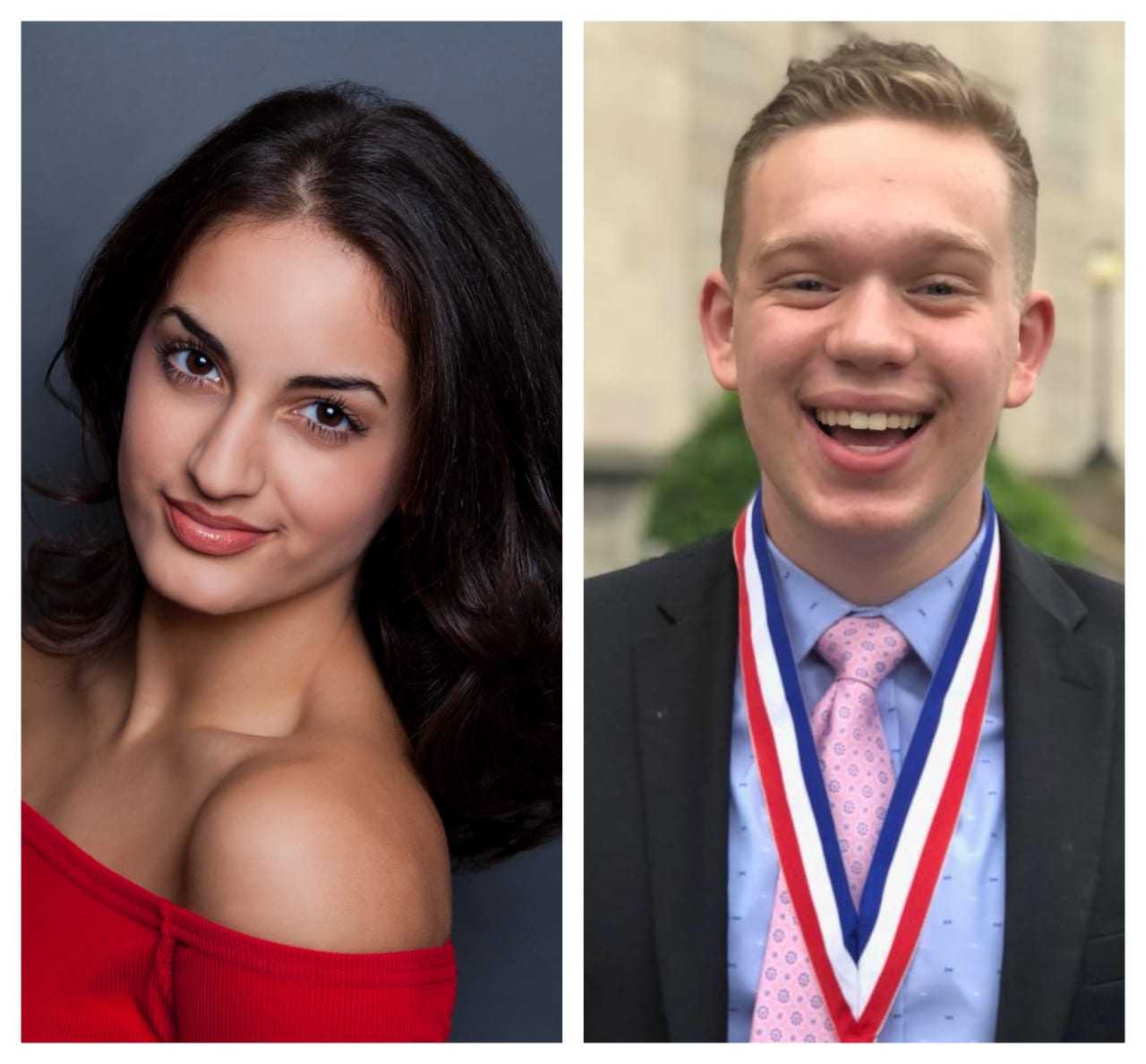 Wayne Valley soprano vocalist Laura Cardona and Mahwah tenor Joseph Bucci.