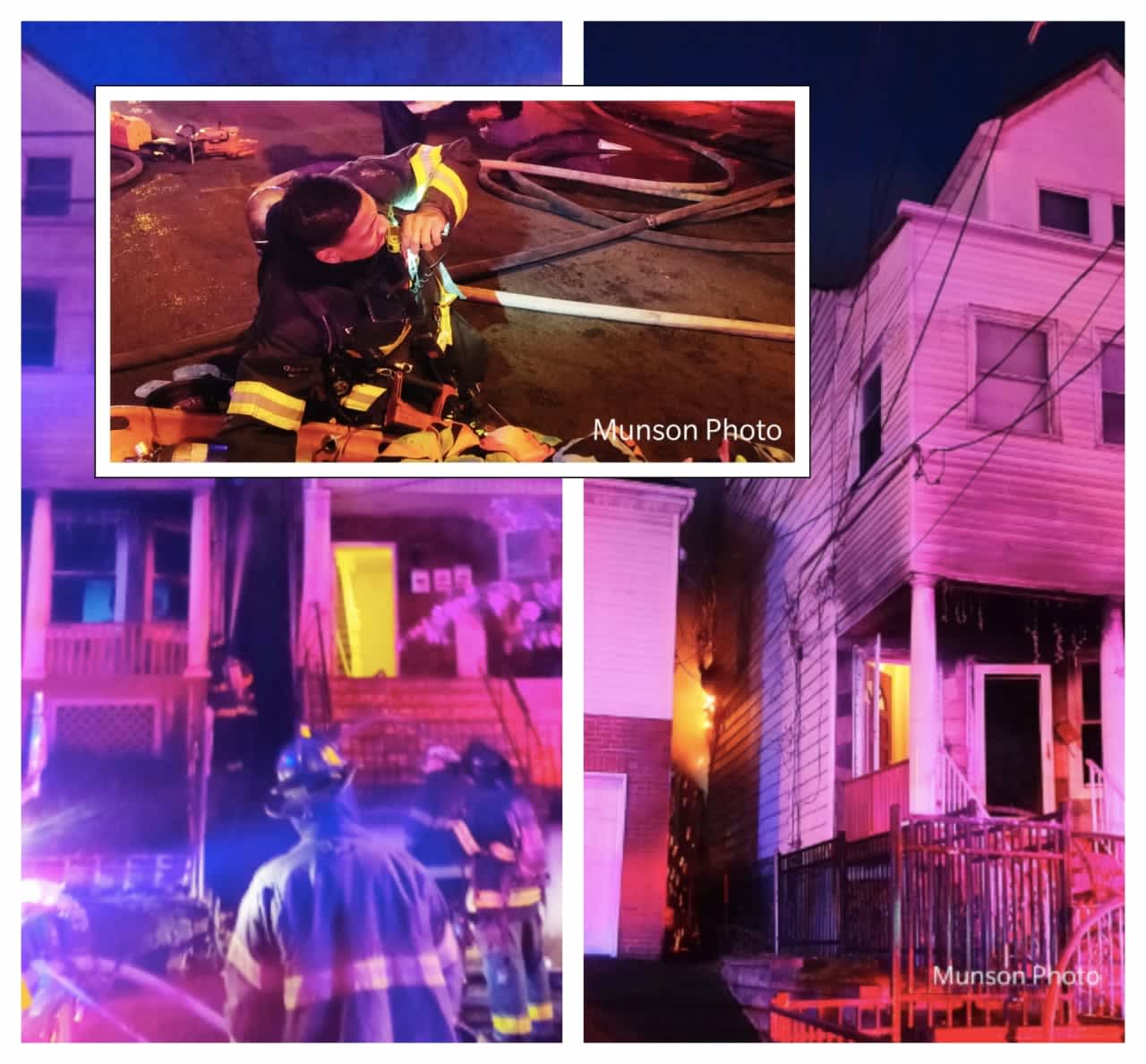 PHOTOS BY ROB MUNSON: Four families were displaced in a Sunday morning Newark fire, safety officials said.