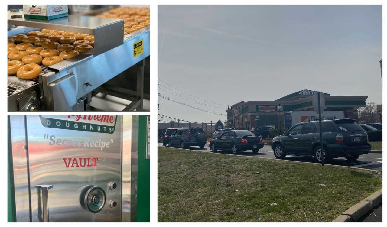 Krispy Kreme opened last week and Bergen County residents aren't letting coronavirus stop them from going.