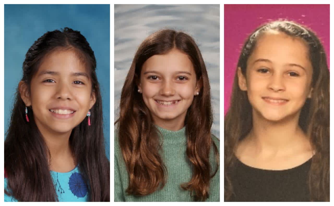 Camilla Chavez, Ella Kloby and Giulianna Zazzara, winners of the 2020 Partnership for a Drug-Free New Jersey’s (PDFNJ) annual statewide Middle School PSA Challenge.